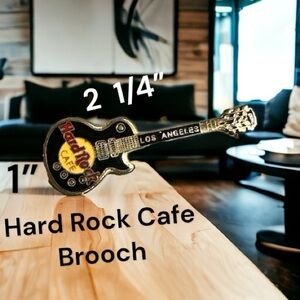 Hard Rock Cafe Guitar Brooch Los Angeles vintage